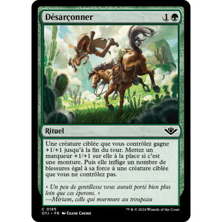 (Foil) Verte - Désarçonner (C) [OTJ]