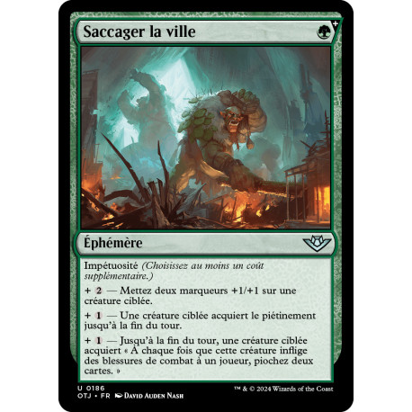 (Foil) Verte - Saccager la ville (U) [OTJ]