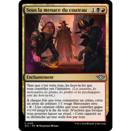 (Foil) Multicolore - Sous la menace du couteau (U) [OTJ]