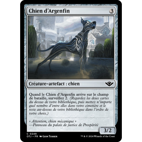 (Foil) Artefact - Chien d'Argenfin (C) [OTJ]