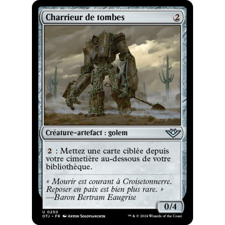 (Foil) Artefact - Charrieur de tombes (U) [OTJ]
