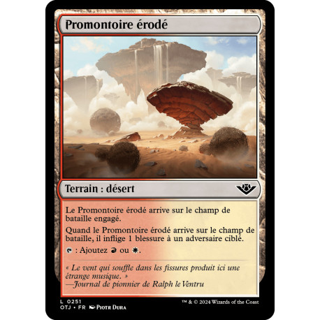 (Foil) Terrain - Promontoire érodé (L) [OTJ]