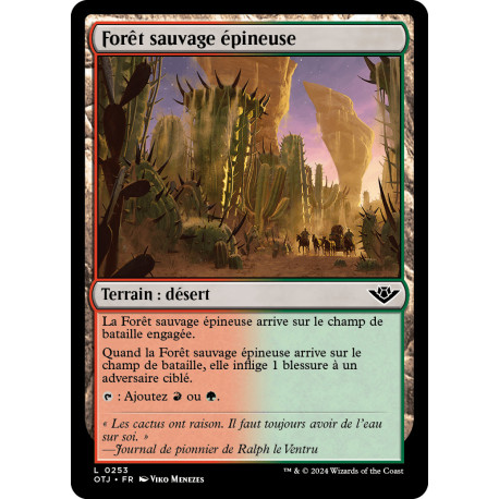 (Foil) Terrain - Forêt sauvage épineuse (L) [OTJ]