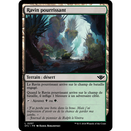 (Foil) Terrain - Ravin pourrissant (L) [OTJ]