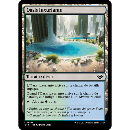 (Foil) Terrain - Oasis luxuriante (L) [OTJ]