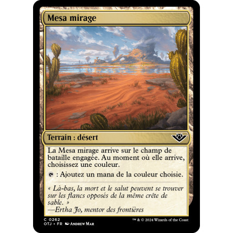 (Foil) Terrain - Mesa mirage (L) [OTJ]