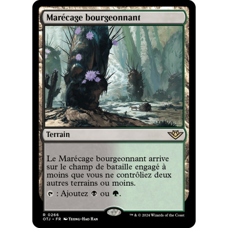 (Foil) Terrain - Marécage bourgeonnant (R) [OTJ]