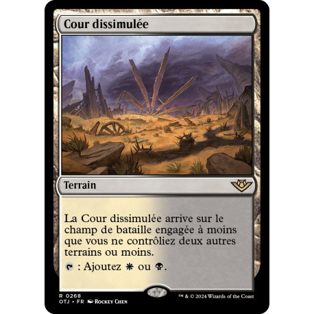 (Foil) Terrain - Cour dissimulée (R) [OTJ]