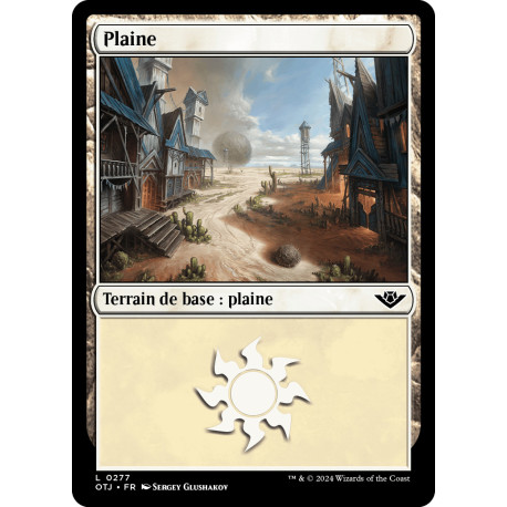 (Foil) Terrain - Plaine (V2) (L) [OTJ]