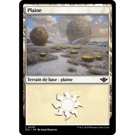 (Foil) Terrain - Plaine (V3) (L) [OTJ]