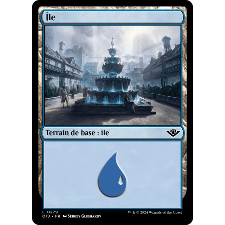 (Foil) Terrain - Île (V2) (L) [OTJ]