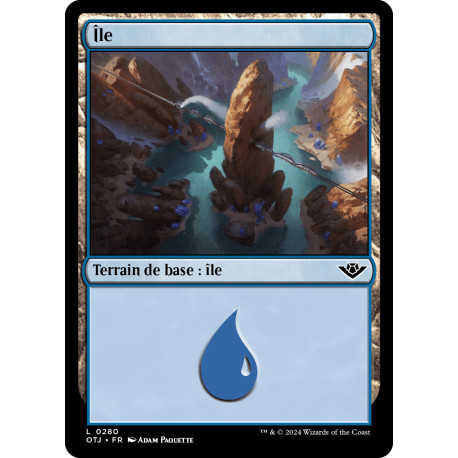 (Foil) Terrain - Île (V3) (L) [OTJ]