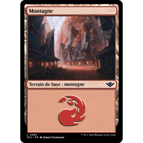 (Foil) Terrain - Montagne (V2) (L) [OTJ]