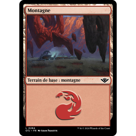 (Foil) Terrain - Montagne (V3) (L) [OTJ]