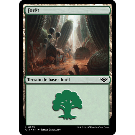 (Foil) Terrain - Forêt (V2) (L) [OTJ]