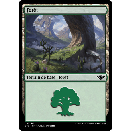 (Foil) Terrain - Forêt (V3) (L) [OTJ]