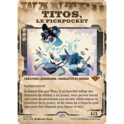(Foil) Noire - (SC) Titos, le pickpocket (M) [OTJ]