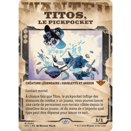 (Foil) Noire - (SC) Titos, le pickpocket (M) [OTJ]