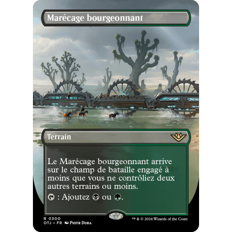 (Foil) Terrain - (BL) Marécage bourgeonnant (R) [OTJ]