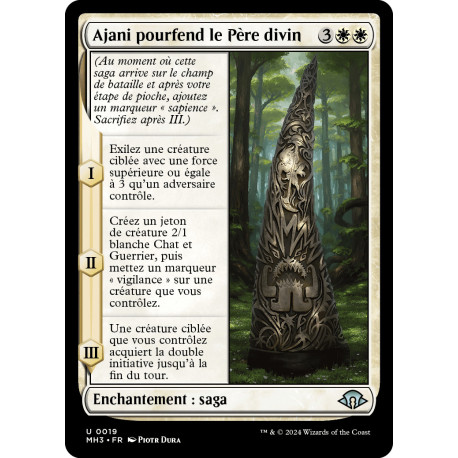 (Foil) Blanche - Ajani pourfend le Père divin (U) [MH3]