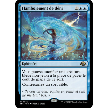 (Foil) Bleue - Flamboiement de déni (R) [MH3]
