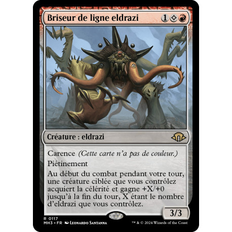 (Foil) Rouge - Briseur de ligne eldrazi (R) [MH3]