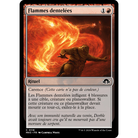 (Foil) Rouge - Flammes dentelées (C) [MH3]