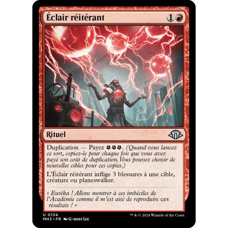 (Foil) Rouge - Éclair réitérant (U) [MH3]