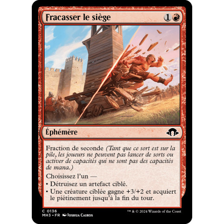 (Foil) Rouge - Fracasser le siège (C) [MH3]