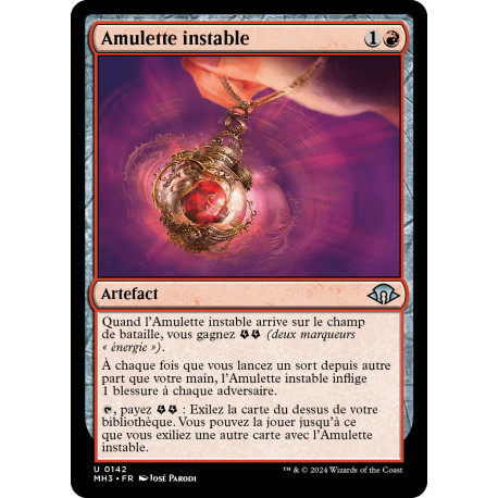 (Foil) Rouge - Amulette instable (U) [MH3]