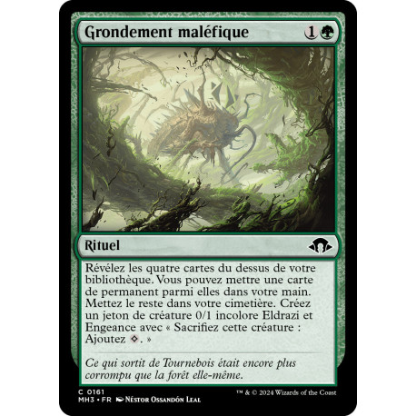 (Foil) Verte - Grondement maléfique (C) [MH3]
