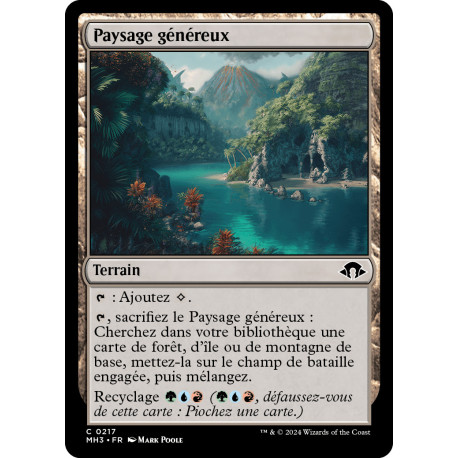 (Foil) Terrain - Paysage généreux (C) [MH3]