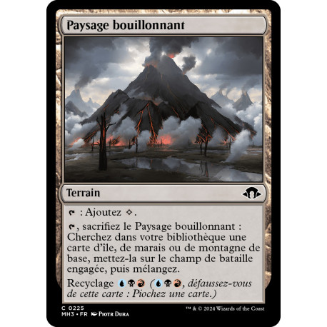 (Foil) Terrain - Paysage bouillonnant (C) [MH3]