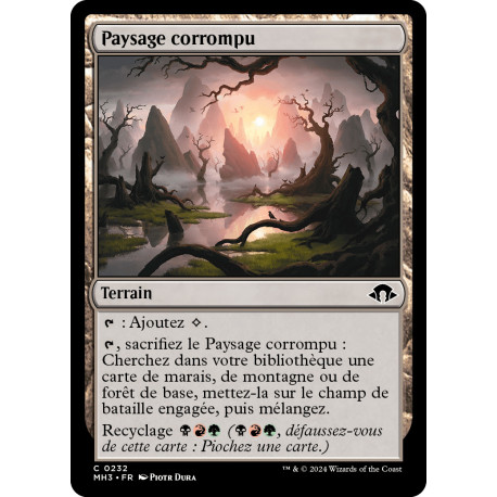 (Foil) Terrain - Paysage corrompu (C) [MH3]