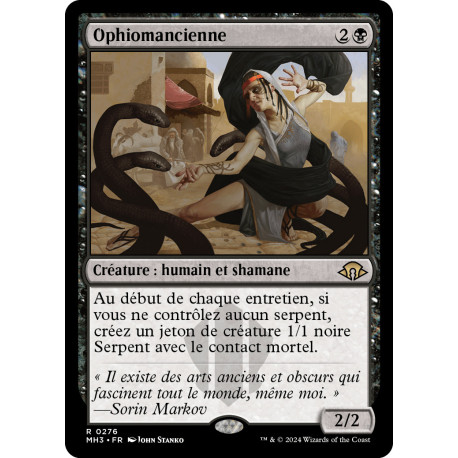 (Foil) Noire - Ophiomancienne (R) [MH3]