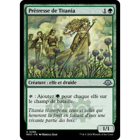 (Foil) Verte - Prêtresse de Titania (U) [MH3]