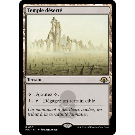 (Foil) Terrain - Temple déserté (R) [MH3]