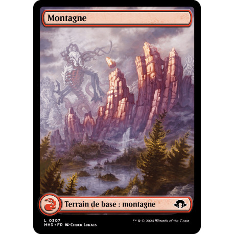 (Foil) Terrain - (BL) Montagne (L) [MH3]