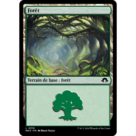 (Foil) Terrain - Forêt (V2) (L) [MH3]
