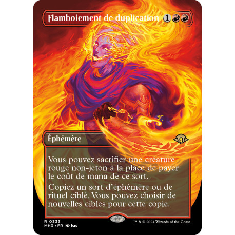 (Foil) Rouge - (BL) Flamboiement de duplication (R) [MH3]