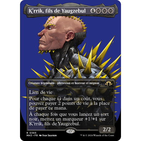 (Foil) Noire - (BL) K'rrik, fils de Yaugzebul (R) [MH3]