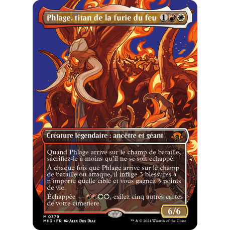 (Foil) Multicolore - (BL) Phlage, titan de la furie du feu (M) [MH3]