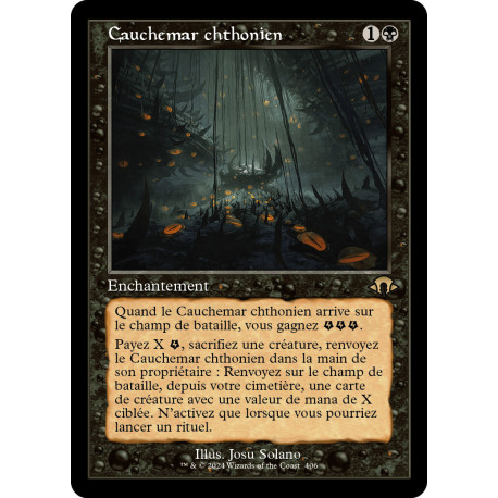 (Foil) Noire - (OF) Cauchemar chthonien (R) [MH3]
