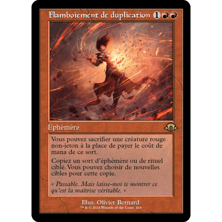 (Foil) Rouge - (OF) Flamboiement de duplication (R) [MH3]