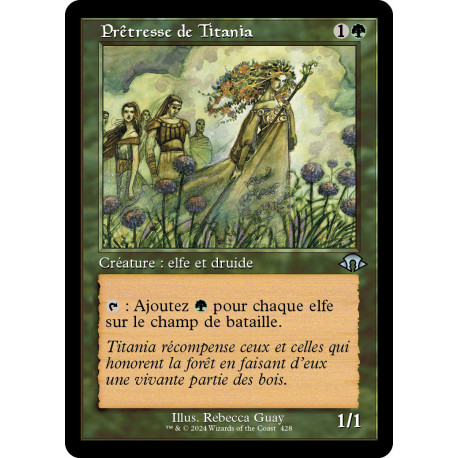 (Foil) Verte - (OF) Prêtresse de Titania (U) [MH3]