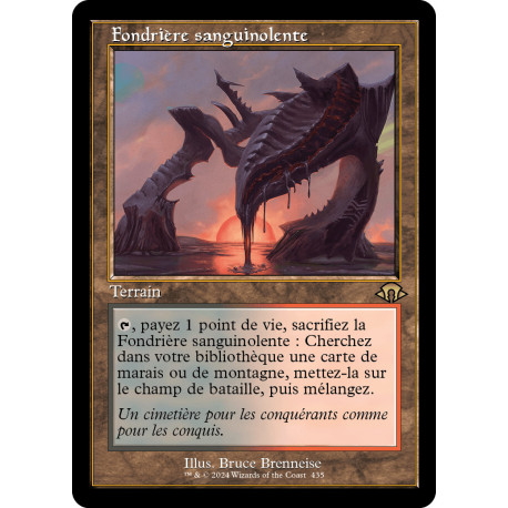 (Foil) Terrain - (OF) Fondrière sanguinolente (R) [MH3]