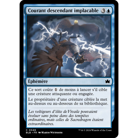 Bleue - Courant descendant implacable (C) [BLB]