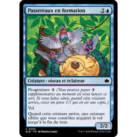 Bleue - Passereaux en formation (C) [BLB]