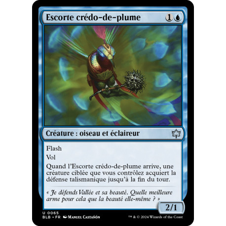 Bleue - Escorte crédo-de-plume (U) [BLB]