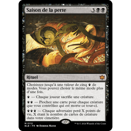 Noire - Saison de la perte (M) [BLB]